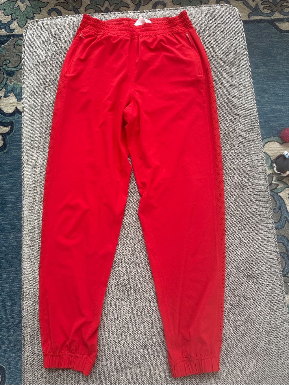 Lululemon Red Athletic Jogger Pants